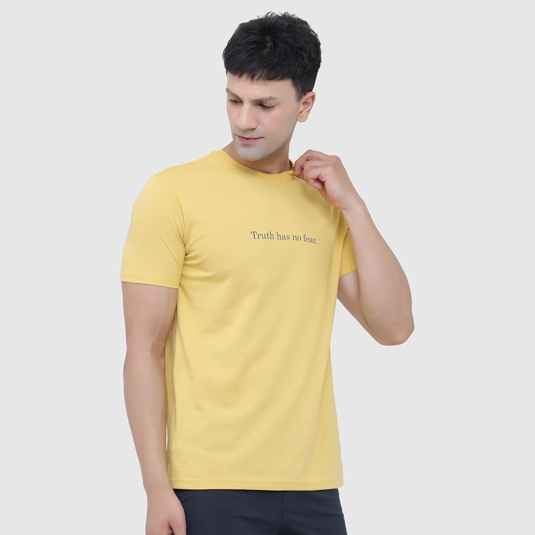Essential Liner T-shirt-Ocher