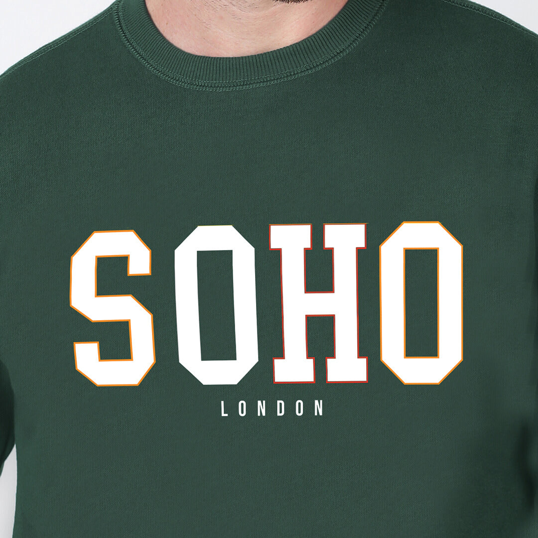 Crew Neck Sweatshirt - Forest Green