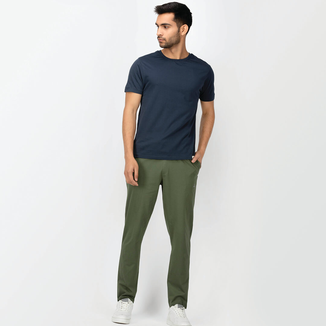 Buy Aeronautica Militare Men Dark Green Solid Drawstrings Logo Track Pants  Online - 731585 | The Collective